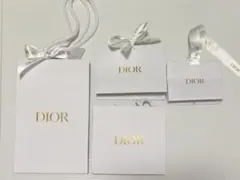 Dior ホワイトショップ袋 ショッパー　4枚セット