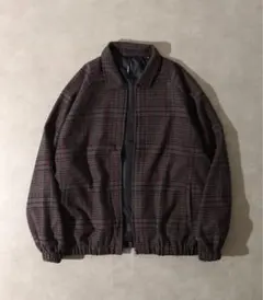 ビックシルエット　チェック柄オーバーサイズジャケット M メンズ　レディース