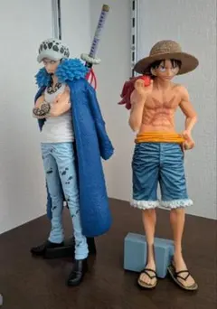 ワンピース マガジン ルフィ・ トラファルガー ローフィギュア2体セット
