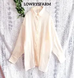 【LOWRYSFARM】 レディース シアーブラウス アイボリー