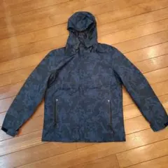 【新品】ネイビー 迷彩 フード付き マウンテンパーカー