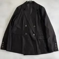 アニュアンス anuans シアーオーバーテーラードジャケット （BLACK）