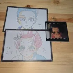 鬼滅の刃 ダイニング お楽しみくじ 狛治 恋雪 ポストカード クリアカードセット