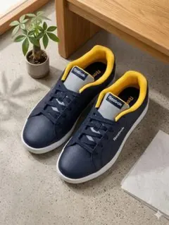 Reebok リーボック キッズ スニーカー 23cm ネイビー×イエロー