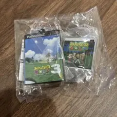 最終処分　PlayStation ゲームパッケージ　ミニチュアチャーム　2個