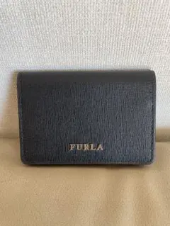 FURLA ブラックレザー 名刺入れ