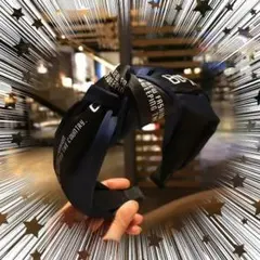 428Rk カチューシャ 韓国 ロゴ おしゃれ カジュアル 春夏秋冬 かわいい