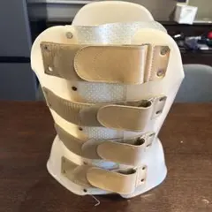 硬性コルセット　通気性 腰痛ベルト 調整可能 通気性コルセット ベージュ