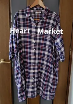 HeartMarketレディース七分袖シャツワンピースFサイズ『中古品』