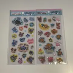 セリア　エンジェルブルー・デイジーラバーズ シール　2個セット