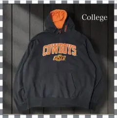 9980/オクラホマ州立大学カウボーイズ カレッジチーム刺繍ロゴパーカーXL