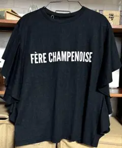 FÈRE CHAMPENOISE ロゴTシャツ ブラック