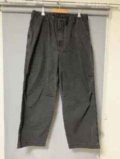 UNIQLO:C　ワイドパラシュートパンツ デニム　XLサイズ　ブラック