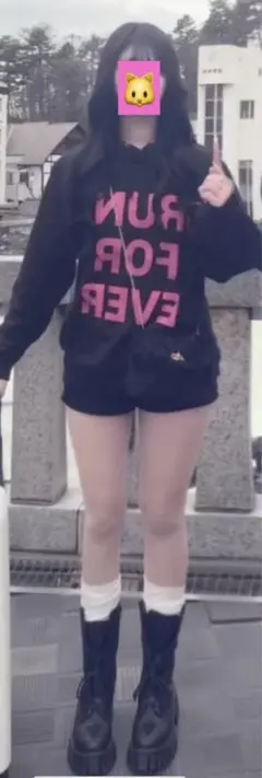 に*ょ様 DRUNK FOR EVER 紫 パーカー holic I M holic DRUNK FOR EVER ロゴプリント プルオーバーパーカー