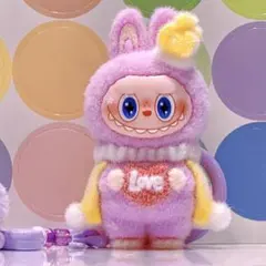 ラブブ 頭 ぬいぐるみキーホルダー