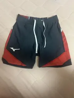 ミズノ ショートタイツ パンツ 陸上競技　レディース ランニング M 赤 黒