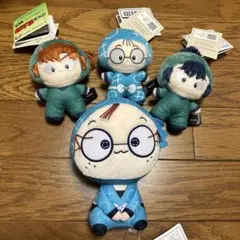 忍たま乱太郎 てちぬい　もちぴこぬいぐるみ　4点セット