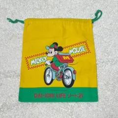 【美品】miki HOUSE(ミキハウス)レトロミッキー ヴィンテージ巾着ポーチのサムネイル