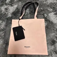 p*)様 PRADA BEAUTY トートバッグ ポーチ付き ピンク➕リバーシブ