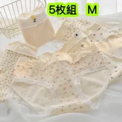 5枚組 M 160 レディースショーツ 女の子下着インナー コットン 　525号