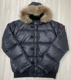 Y2K ダウンジャケット リアルファー付き　お兄系