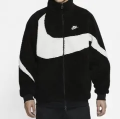 Nike ボア フリースジャケット ブラック/ホワイト　リバーシブル　XL