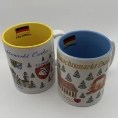 クリスマスマーケット マグカップ 2個セット 記念 大阪 梅田