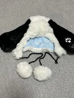 【美品】USJ スヌーピー SNOOPY 被り物 耳付きフリース帽子