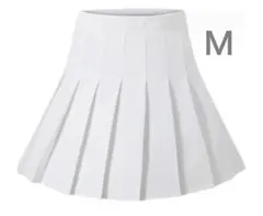【新品未開封】プリーツスカート 白 M インナー付き 制服 コスプレ 普段使い