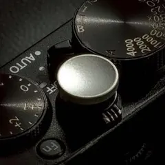 未使用　アルチザン&アーティスト　ライカ　レリーズボタン　ブラック&シルバー 未使用 アルチザン&アーティスト ライカ レリーズボタン