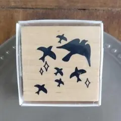 廃盤　新品　スタンプ　渡り鳥　つばめ　コラージュ ジャンクジャーナル