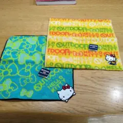 OUTDOOR PRODUCTS Hello Kitty タオルハンカチ 2枚のサムネイル