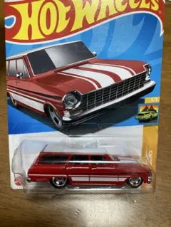 275‼️64 Chevy Nova WAGONミニカー 赤/白