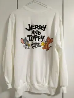 トムとジェリー　タフィー　トレーナー　Мサイズ　バックプリント