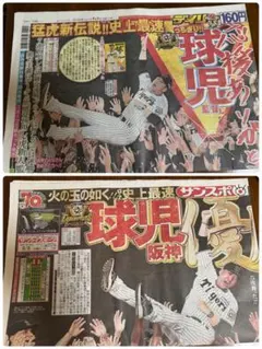 2026年最新】新聞 阪神 優勝の人気アイテム - メルカリ