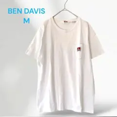 ベンデイビス　Tシャツ　半袖T　ホワイト　M　コットン　胸ポケット　1842