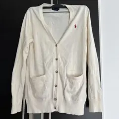 RALPH LAUREN アイボリー カーディガン 16
