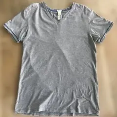 DIESEL Vネック グレー系Tシャツ M