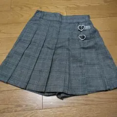 エニィファムグレー系チェック柄プリーツキュロット 120