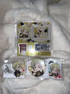 呪術廻戦　まるくじ　七海建人　アクリルジオラマ　アクリルキーホルダー　缶バッジ