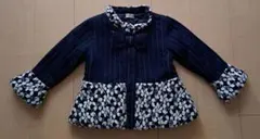 Bizzuコート110 ネイビー 女の子 コート上品