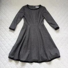m's select 長袖ワンピース グレー 34のサムネイル