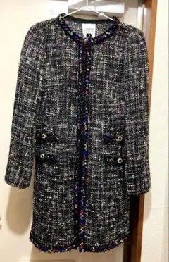 EDWARD ACHOUR PARISツイードコート フランス製　サイズ38