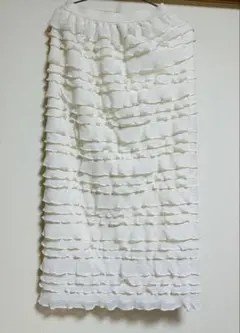 coen ペンシル型フリルスカート