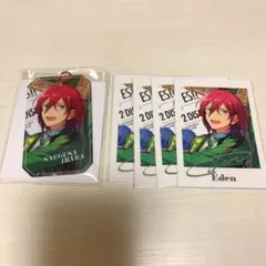 七種茨 あんスタ TRIP 特典 スクエア缶バッジ マスコット カード 4点