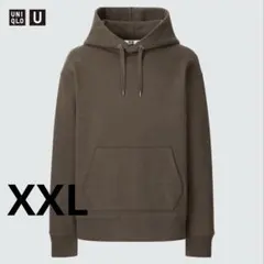 美品 貴重 UNIQLO U スウェットプルパーカー XXL ダークブラウン