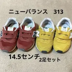 New Balance 313 イエロー　レッド　14.5センチ　 2足セット