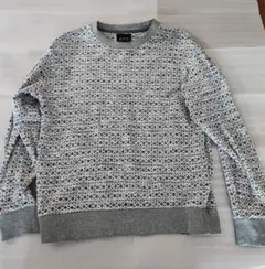 abx. 幾何学模様 トップス グレー系