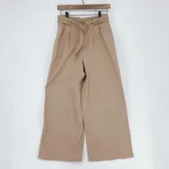 GU ベージュ ワイドパンツ Mサイズ
