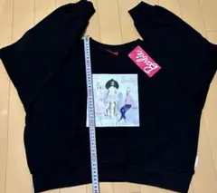 【タグ付き未使用】バービー ブラック トレーナー 160 裏起毛あり　希少